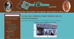 Desktop Screenshot of lacourdescreations.fr