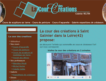Tablet Screenshot of lacourdescreations.fr